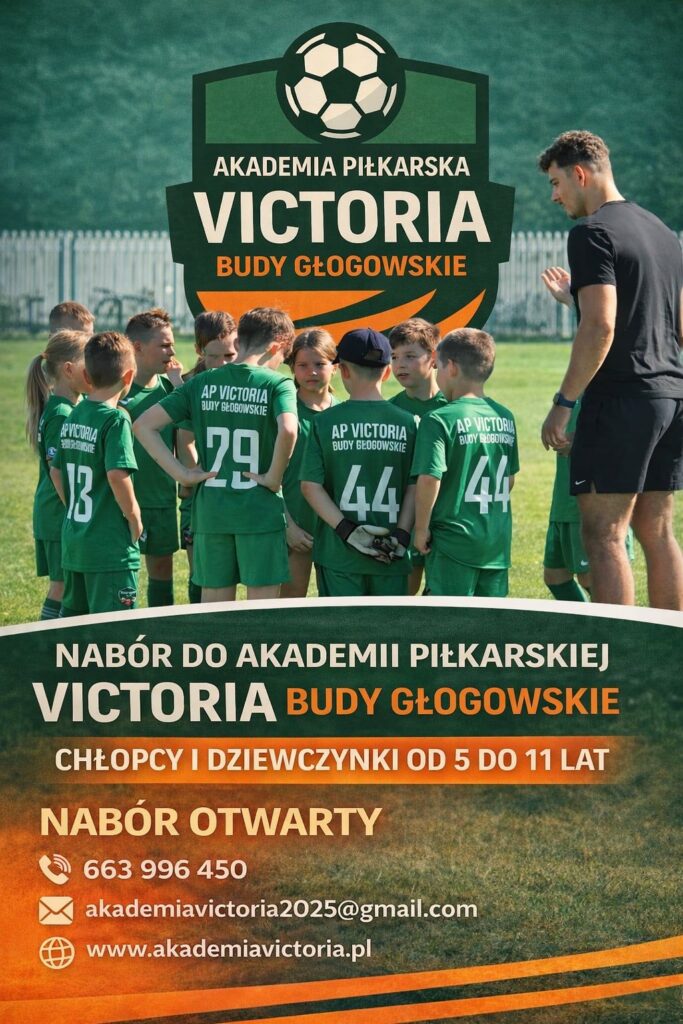 ⚽ Nabór do Akademii Victoria Budy Głogowskie oficjalnie otwarty!